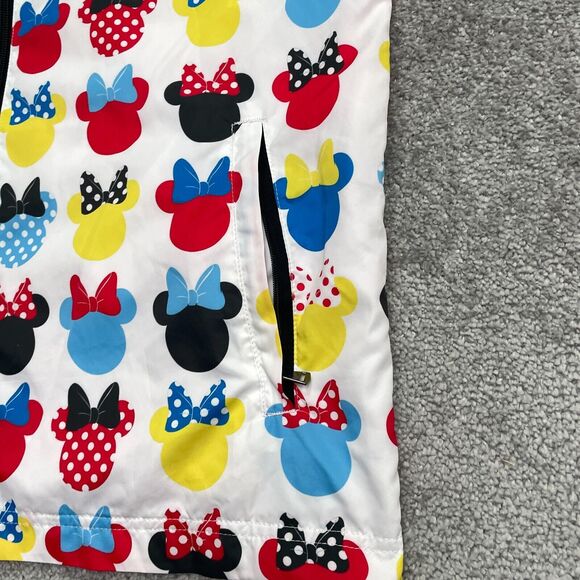 Bibbidi Bobbidi Bling Mickey Minnie Mouse Hoodie Windbreaker Jacket Mens Medium - Picture 9 of 12